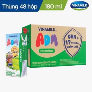 Sữa tiệt trùng ADM Gold Vinamilk thùng 48 hộp x 180ml