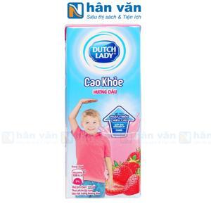 Sữa tiệt trùng Dutch Lady Cao khỏe vị dâu hộp 170ml