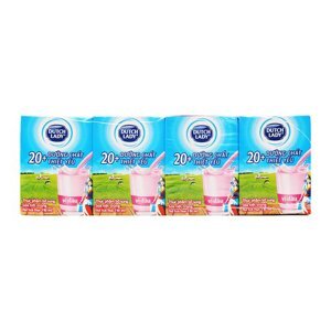 Sữa tiệt trùng Dutch Lady có đường lốc 4 hộp x 110ml