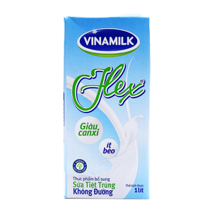 Sữa tiệt trùng không đường Vinamilk Flex - 1 lít