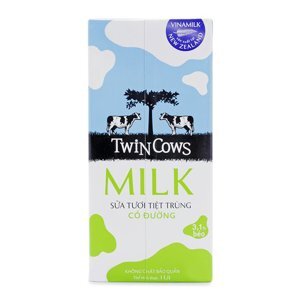 Sữa tiệt trùng không đường Twin Cows 1L