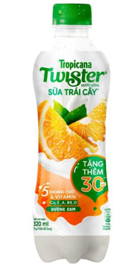 Sữa trái cây Twister hương cam - 290ml