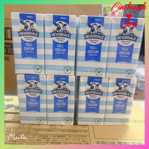 Sữa tươi Devondale nguyên kem - hộp 200ml (24 hộp/thùng)