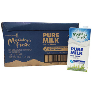Sữa tươi Meadow Fresh nguyên kem 1L - 12 hộp/ thùng