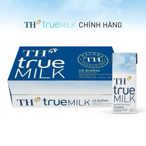 Sữa tươi TH True Milk có đường 180ml x 48 hộp