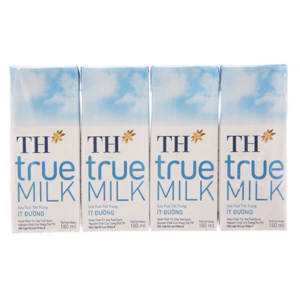 Sữa tươi TH True Milk ít đường 180ml x 48 hộp