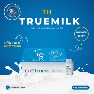 Sữa tươi TH True Milk ít đường 180ml x 48 hộp