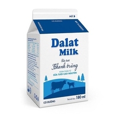 Sữa tươi thanh trùng Dalat Milk có đường 180ml