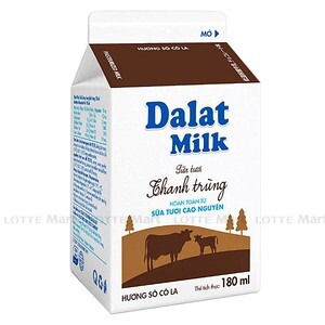 Sữa tươi thanh trùng Dalat milk socola - 180ml