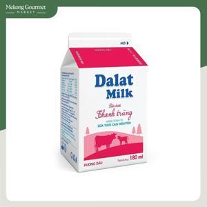 Sữa tươi thanh trùng Dalat milk dâu - 180ml