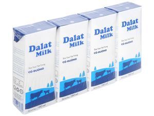 Sữa tươi thanh trùng Dalat Milk có đường 180ml