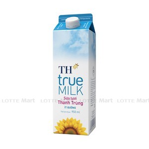 Sữa tươi thanh trùng ít đường TH true Milk 950ml