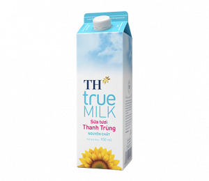 Sữa tươi thanh trùng ít đường TH true Milk 950ml