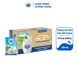 Sữa tươi tiệt trùng Cô Gái Hà Lan không đường 180ml - thùng 48 hộp