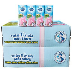 Sữa tươi tiệt trùng Dutch Lady Cô Gái Hà Lan hương dâu 180ml - thùng 48 hộp