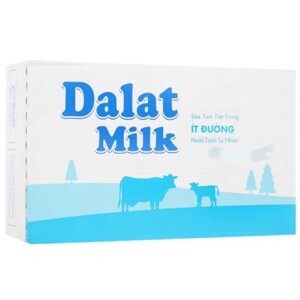 Sữa tươi tiệt trùng Dalat Milk có đường thùng 48 hộp x 110ml