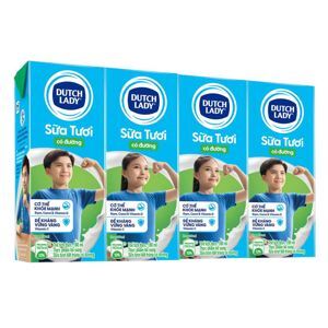 Sữa tươi tiệt trùng Dutch Lady có đường hộp 1l