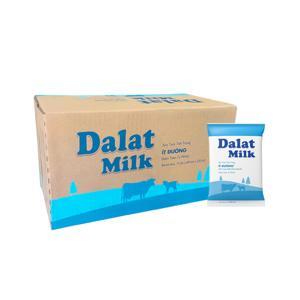 Sữa tươi tiệt trùng ít đường Dalat Milk bịch 220ml