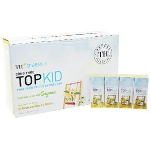 Sữa tươi tiệt trùng TH true MILK Top Kid vani thùng 48 hộp x 180ml