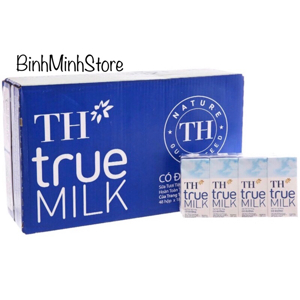 Sữa tươi tiệt trùng TH True milk nguyên chất 180ml - thùng 48 hộp