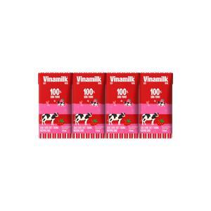 Sữa tươi tiệt trùng Vinamilk 100% 110ml - 4 hộp/ vỉ