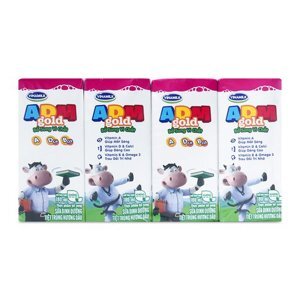Sữa tươi tiệt trùng Vinamilk ADM 180ml - 4 hộp/ vỉ