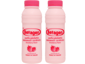 Sữa uống lên men hương dâu Betagen chai 300ml