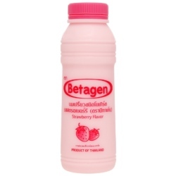 Sữa uống lên men hương dâu Betagen chai 300ml