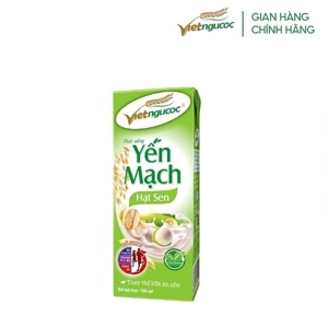 Sữa Yến mạch Hạt sen vietngucoc 180ml - Lốc 4 hộp