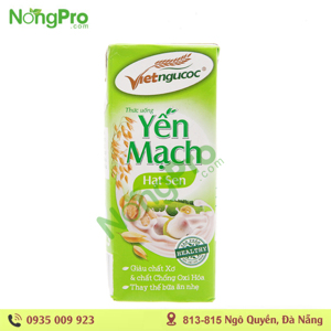 Sữa Yến mạch Hạt sen vietngucoc 180ml - Lốc 4 hộp