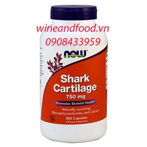 Sụn Vi Cá Mập Now Shark Cartilage 750mg 300 viên