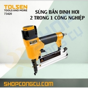 Súng bắn đinh hơi 2 trong 1 công nghiệp Tolsen 73420