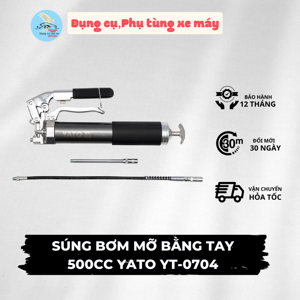 Súng bơm mỡ bằng tay Yato YT-0704, 500cc