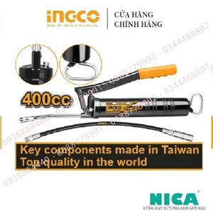 Súng bơm mỡ Ingco GRG015001 400cc