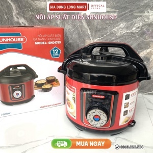 Nồi áp suất điện cơ Sunhouse SHD1755 (SH D1755/ SHD-1755) -  Nồi đa năng, 5.0 lít, 1000W