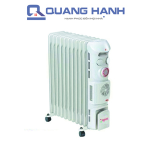 Máy sưởi dầu Nagakawa NA-SD06 - 11 thanh sưởi, hẹn giờ, quạt gió