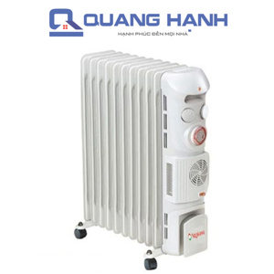 Máy sưởi dầu Nagakawa NA-SD08 - 13 thanh sưởi, hẹn giờ, quạt gió