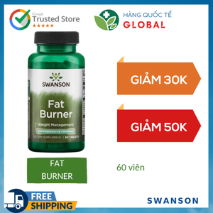 Swanson Fat Burner - Viên uống giảm cân, 60 viên