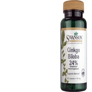 Swanson Ginkgo Biloba 24% 240 viên - Viên uống bổ não và tăng cường trí nhớ