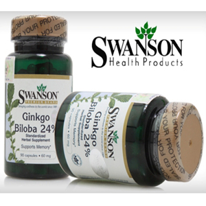 Swanson Ginkgo Biloba 24% 240 viên - Viên uống bổ não và tăng cường trí nhớ