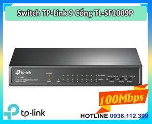 Switch 9 Cổng 10/100Mbps với 8 Cổng PoE+ TP-Link TL-SF1009P