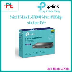 Switch 9 Cổng 10/100Mbps với 8 Cổng PoE+ TP-Link TL-SF1009P