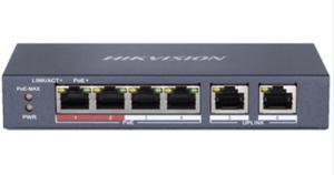 Switch cấp nguồn PoE 4 Port Hikvision DS-3E0106P-E/M
