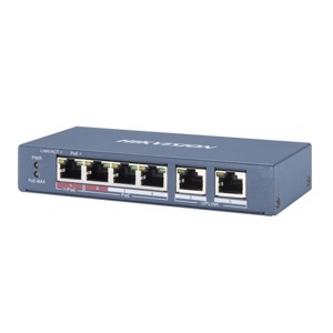 Switch cấp nguồn PoE 4 Port Hikvision DS-3E0106P-E/M