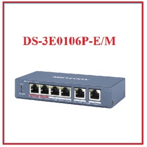 Switch cấp nguồn PoE 4 Port Hikvision DS-3E0106P-E/M