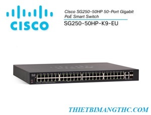 Switch Cisco SG250-50HP-K9-EU - 50 port