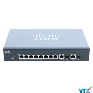 Thiết bị mạng Switch Cisco SG300-10PP 10-port