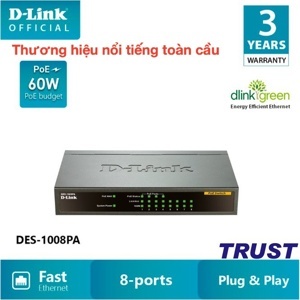 Switch D-Link DES-1008PA - 8 port