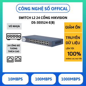 Switch Gigabit HIKVISION DS-3E0524-E(B)