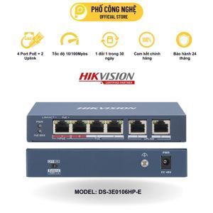 Switch Hikvision DS-3E0106HP-E